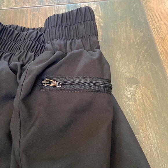 Black 2 inch inseam running shorts size medium. - Picture 3 of 3